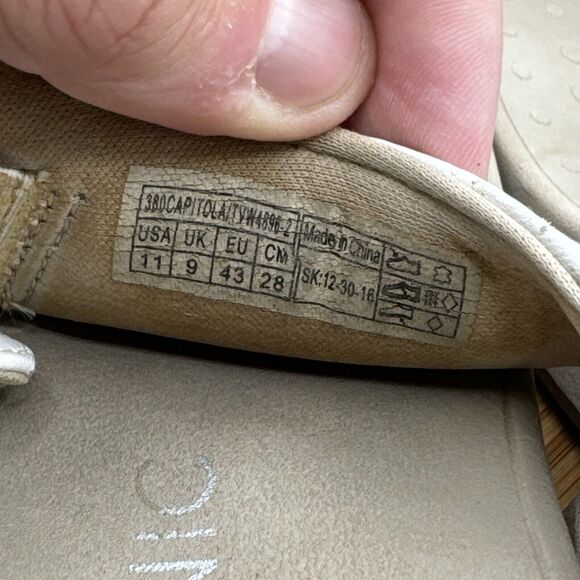 Vionic Capitola Womens Size 11 Sandals White Fabric Platform Studded Thong - Picture 8 of 8